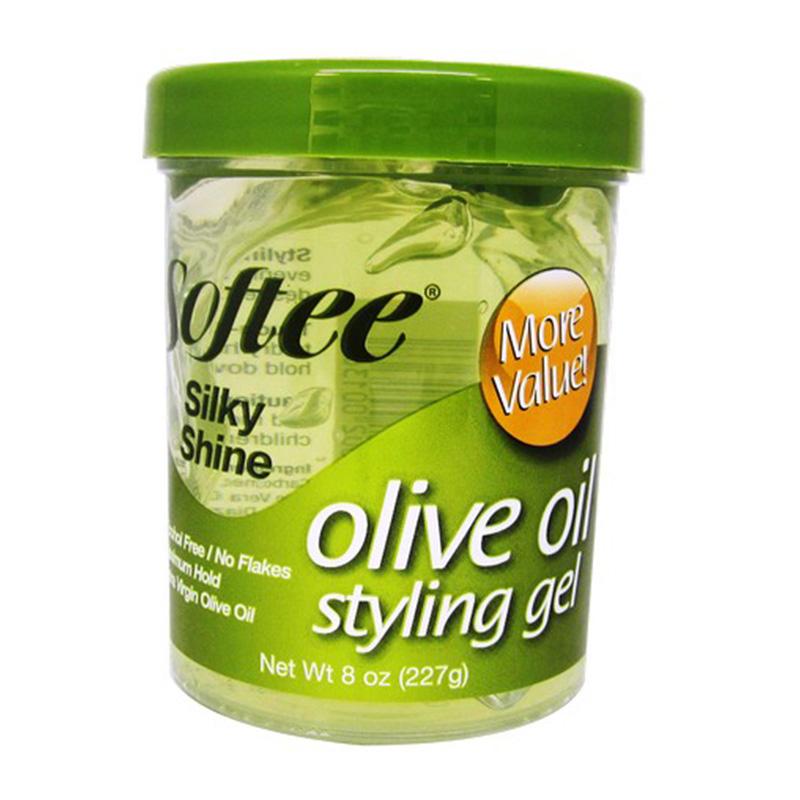 Softee Silky Shine Olive Oil Styling Gel 8 oz - Elevate Styles