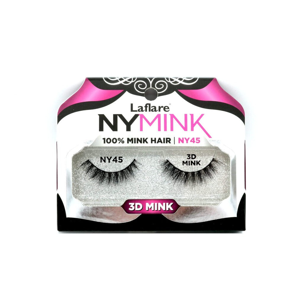 Laflare NYMink 3D Mink Lashes – NY45 - Elevate Styles