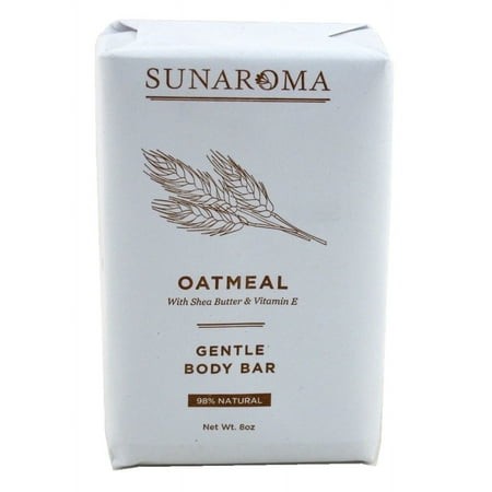 Sunaroma Oatmeal Gentle Body Bar with Shea Butter & Vitamin E – 8oz - Elevate Styles
