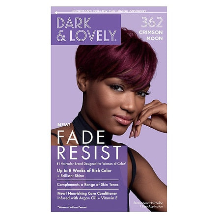 Dark & Lovely Fade Resist Permanent Hair Color – 362 Crimson Moon - Elevate Styles