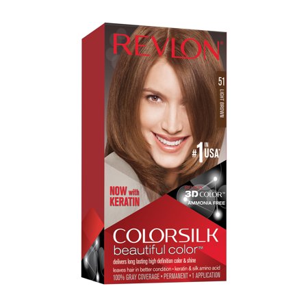 Revlon Colorsilk Beautiful Color – 51 Light Brown – Ammonia-Free - Elevate Styles