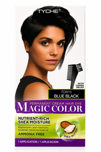 Thumbnail for Tyche Magic Color Permanent Cream Hair Dye Blue Black TCW15