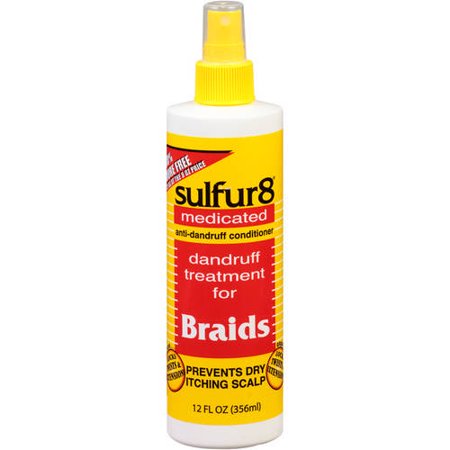 Sulfur8 Medicated Anti-Dandruff Conditioner – Dandruff Treatment for Braids, 12 fl oz - Elevate Styles