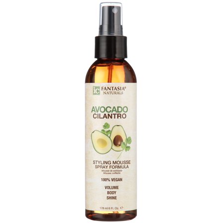Fantasia Naturals Avocado Cilantro Styling Mousse Spray – 6 oz - Elevate Styles