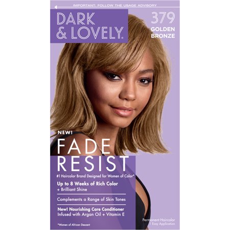 Dark & Lovely Fade Resist Hair Color – 379 Golden Bronze, Long-Lasting Shine - Elevate Styles