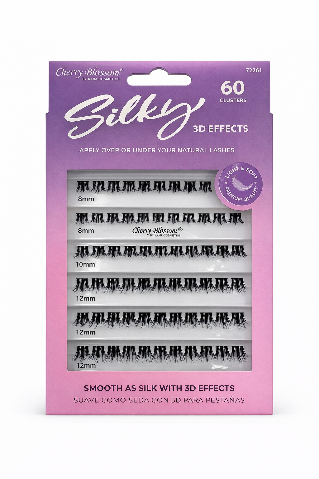 Cherry Blossom "Silky" 3D Effects Lash Clusters (60 Count Mixed Pack) 72261 - Elevate Styles