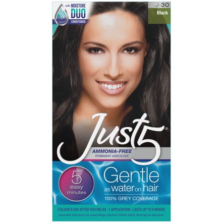 Just 5 Ammonia-Free Permanent Haircolor – Black (J-30) - Elevate Styles