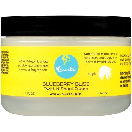 Curls Blueberry Bliss Twist-N-Shout Cream – 8 fl oz / 240ml - Elevate Styles