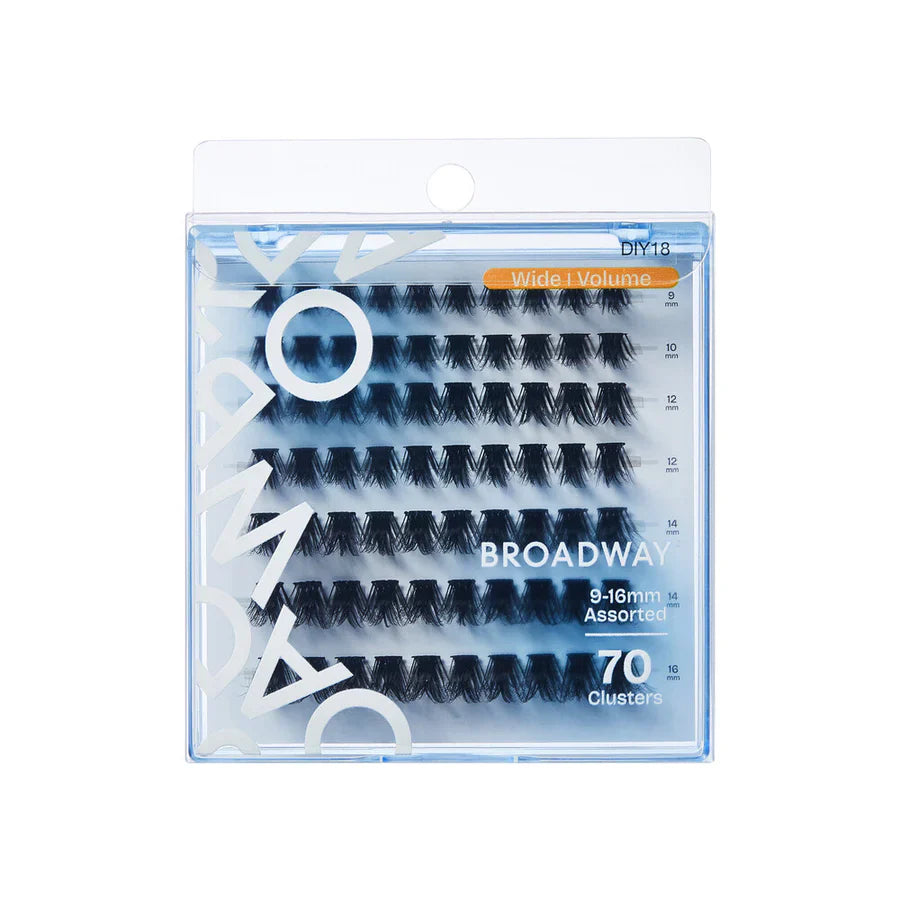 Broadway Wide Volume Lashes – DIY Customizable Extensions (70–140 pcs) – DIY18 - Elevate Styles
