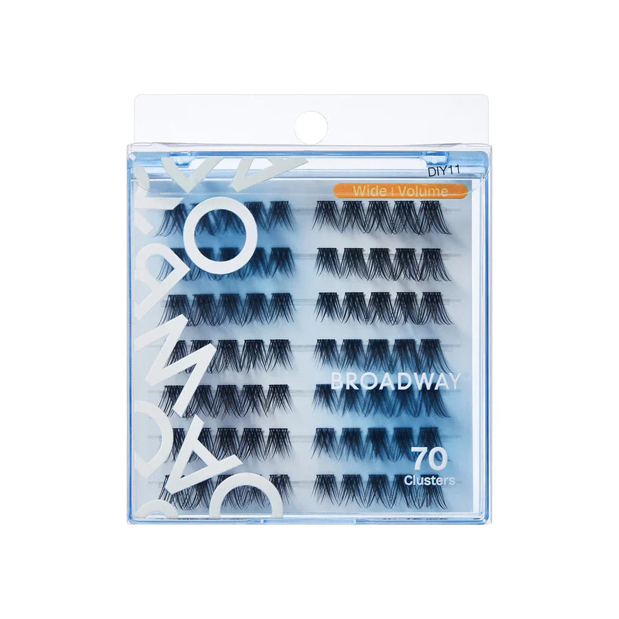 Broadway Wide Volume Lashes – DIY Customizable Extensions (70–140 pcs) – DIY11 - Elevate Styles