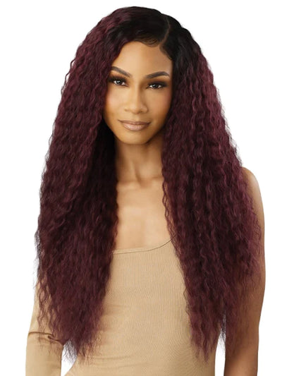 Outre Premium Human Hair Weave Blend - Natural French 18" 20" 22" + 4x4 HD Hand-Tied Lace Closure - Elevate Styles
