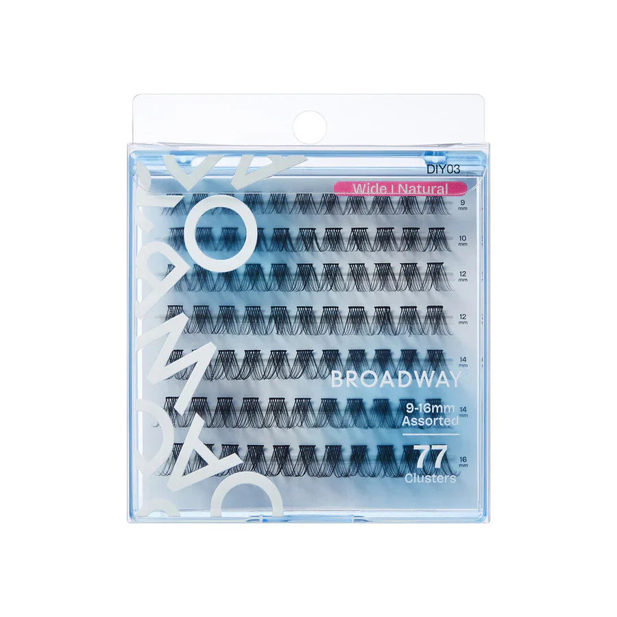 Broadway Natural DIY Cluster Lashes – Customizable Lash Extensions (70–140 pcs) – DIY03 - Elevate Styles