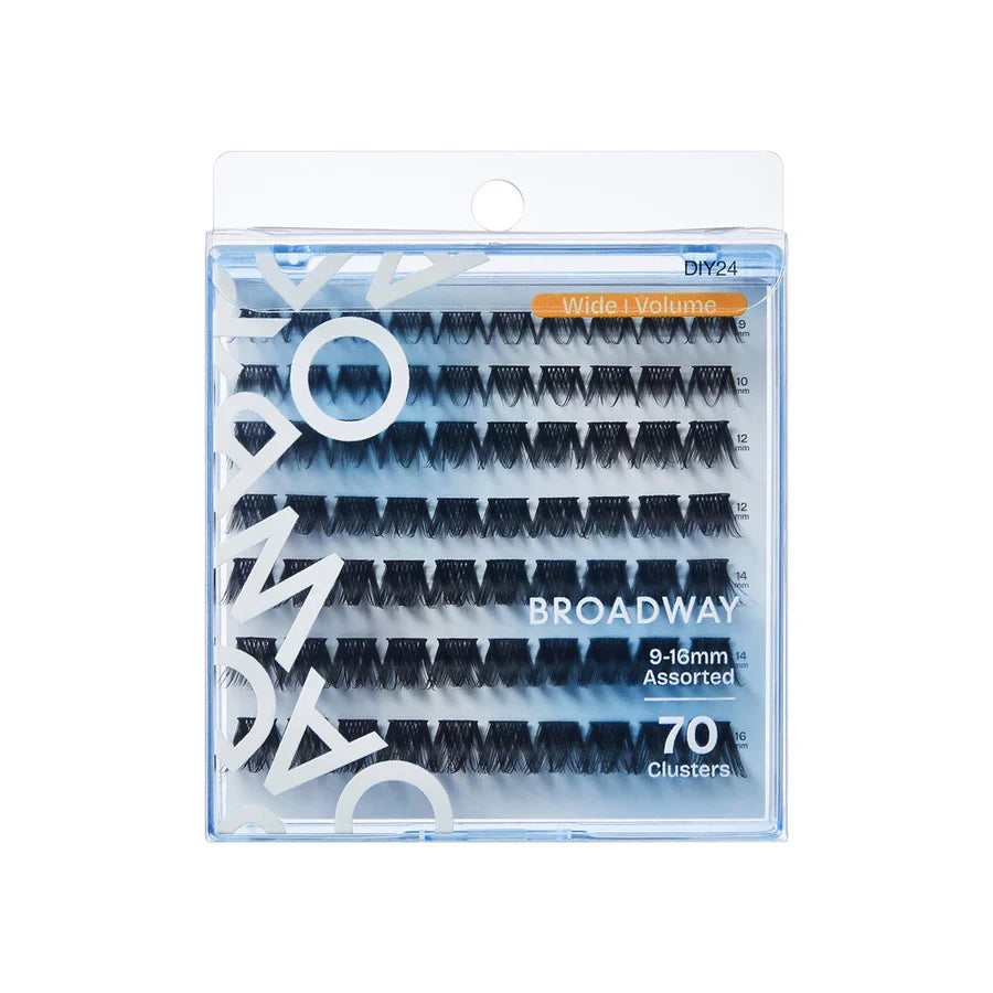 Broadway Wide Volume Lashes – DIY Customizable Extensions (70–140 pcs) – DIY24 - Elevate Styles