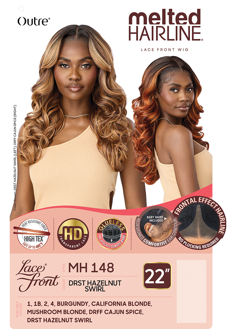 Outre Synthetic Melted Hairline HD Lace Front Wig MH148 QLMHMH148