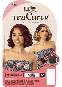 Thumbnail for Outre Melted Hairline TruCurve Synthetic Lace Front Wig - TRUCURVE 14 QLMHTTC14