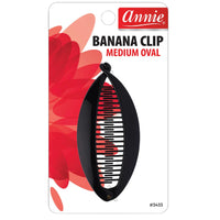 Thumbnail for Annie Banana Clip Medium Oval Black #3433