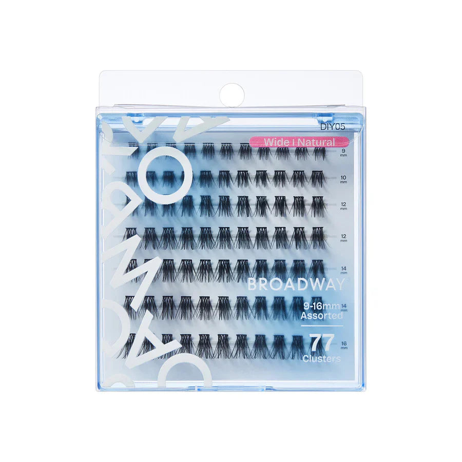 Broadway Natural DIY Cluster Lashes – Customizable Lash Extensions (70–140 pcs) – DIY05 - Elevate Styles