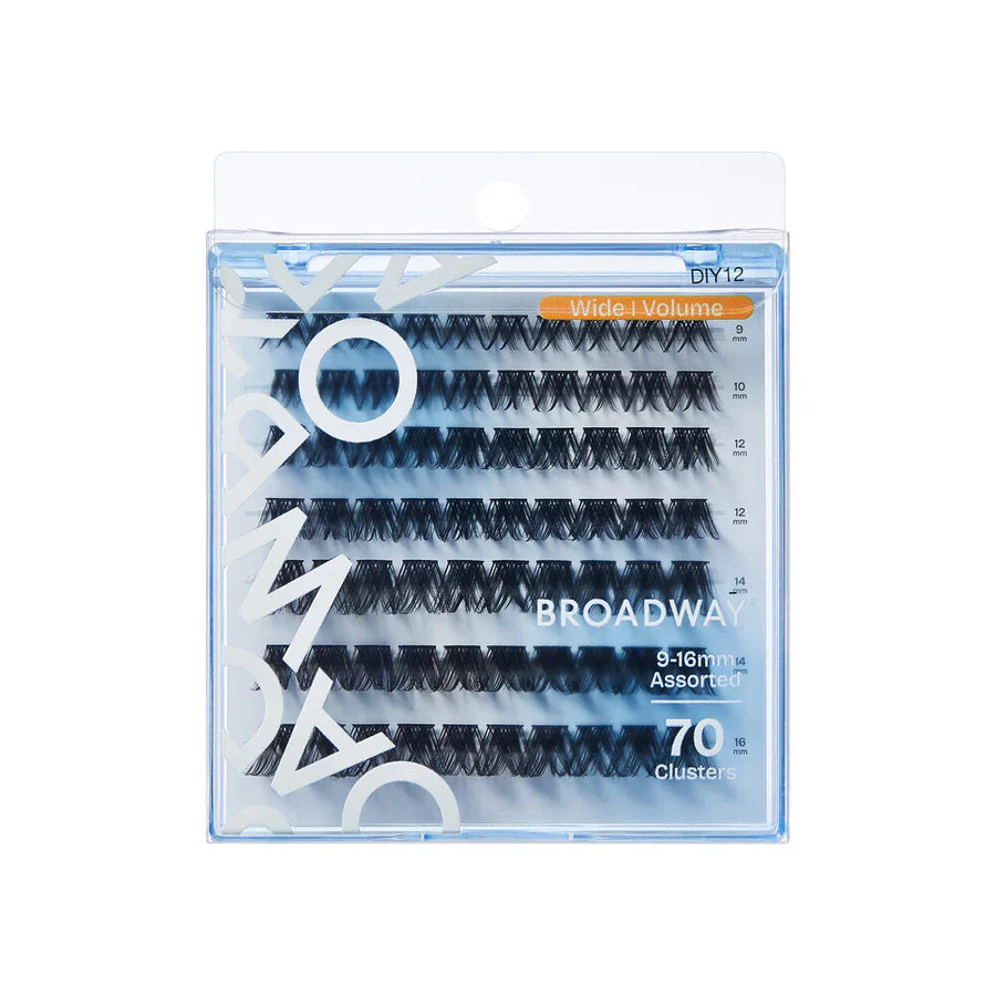 Broadway Wide Volume Lashes – DIY Customizable Extensions (70–140 pcs) – DIY12 - Elevate Styles