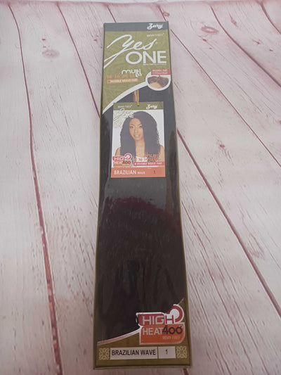 Zury YesOne Multi Length Weave Kit 12"-18" w/ Invisible Weave Part - Brazilian Wave LAST CALL - Elevate Styles
