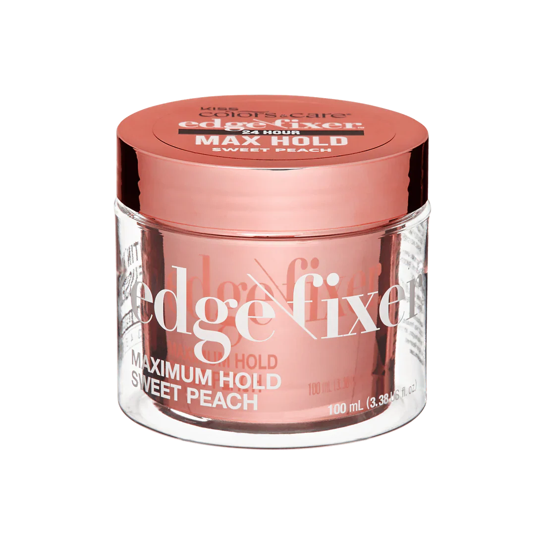 RED by Kiss Edge Fixer 24 Hour Max Hold Sweet Peach 100 mL (3.38 US fl. oz.)