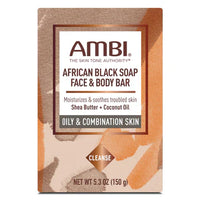 Thumbnail for Ambi African Black Soap Face and Body Bar Oily and Combination Skin 5.3 oz