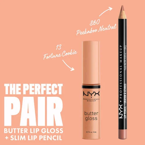 NYX Professional Makeup Butter Gloss - Fortune Cookie - 0.27 fl. oz. / 8 mL