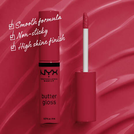 NYX Professional Makeup Butter Gloss - Red Velvet - 0.27 fl. oz. / 8 mL