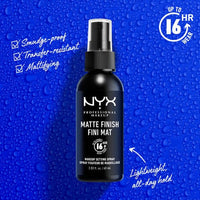 Thumbnail for NYX Professional Makeup Matte Finish Setting Spray 2.03 fl. oz. / 60 mL