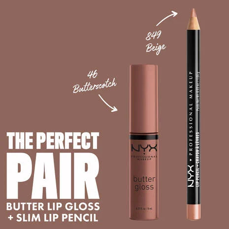 NYX Professional Makeup Butter Gloss - Butterscotch -  0.27 fl. oz. / 8 mL
