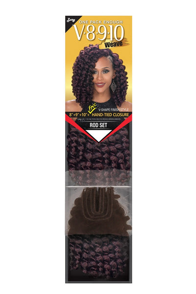 Zury V8910 One Pack Enough 8" 9" 10" + Hand Tied Closure Rod Set ** LAST CALL - Elevate Styles