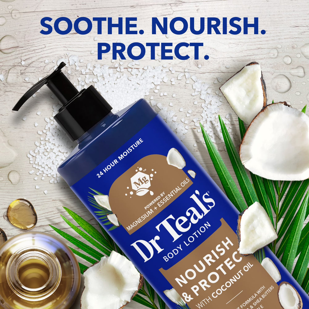 Dr Teal's Nourish & Protect Body Lotion with Coconut Oil (18 fl. oz. / 532 mL)
