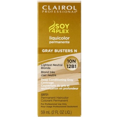 Clairol Professional Soy 4Plex Liquicolor Permanente Gray Busters – 10N Lightest Neutral Blonde – 2 oz - Elevate Styles