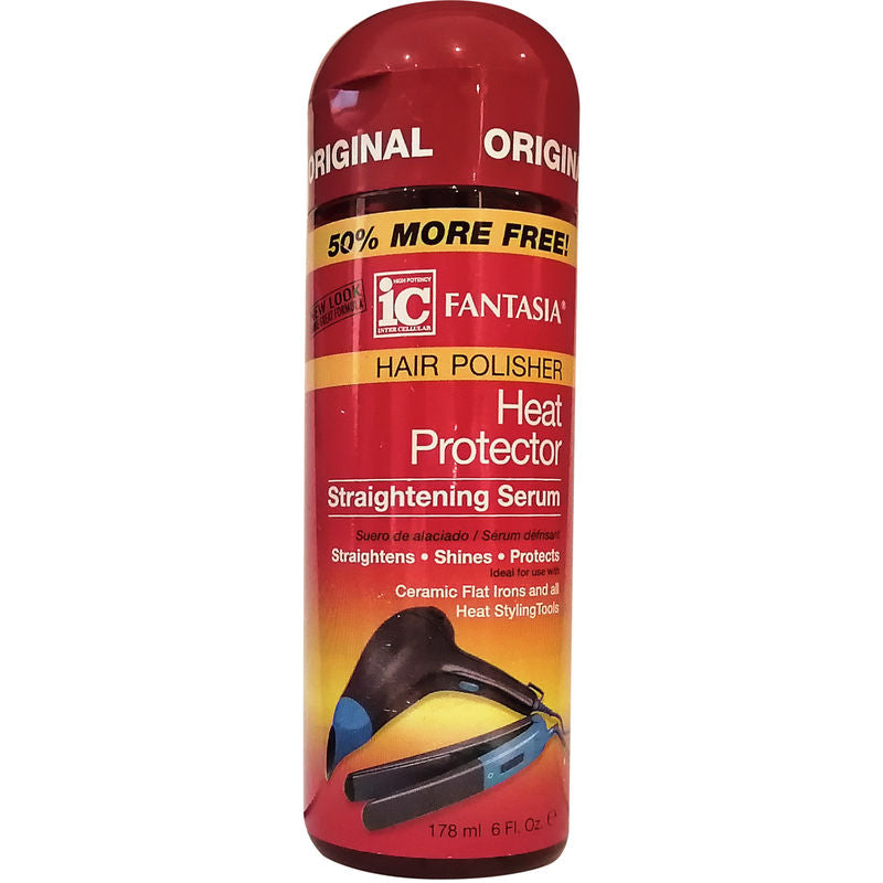 Fantasia IC Heat Protector Straightening Serum – 6 oz - Elevate Styles