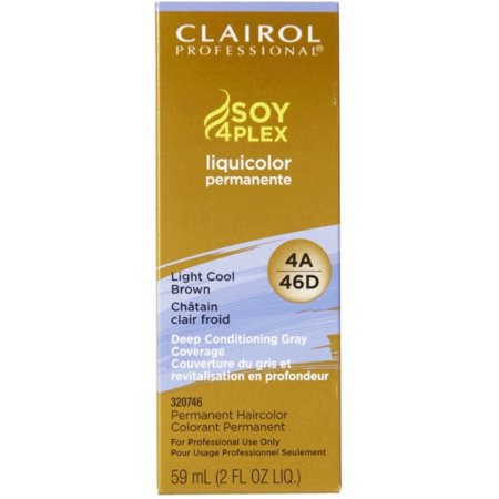 Clairol Professional Soy 4Plex Liquicolor Permanente – 4A Light Cool Brown – 2 oz - Elevate Styles