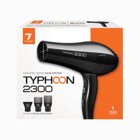 Thumbnail for Tyche Typhoon 2300 Ceramic Ionic Hair Dryer Black - Elevate Styles