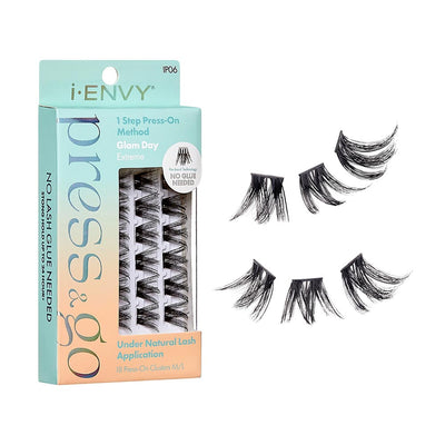 I Envy By Kiss Press & Go Press On Cluster Lashes Extreme IP06 - Elevate Styles