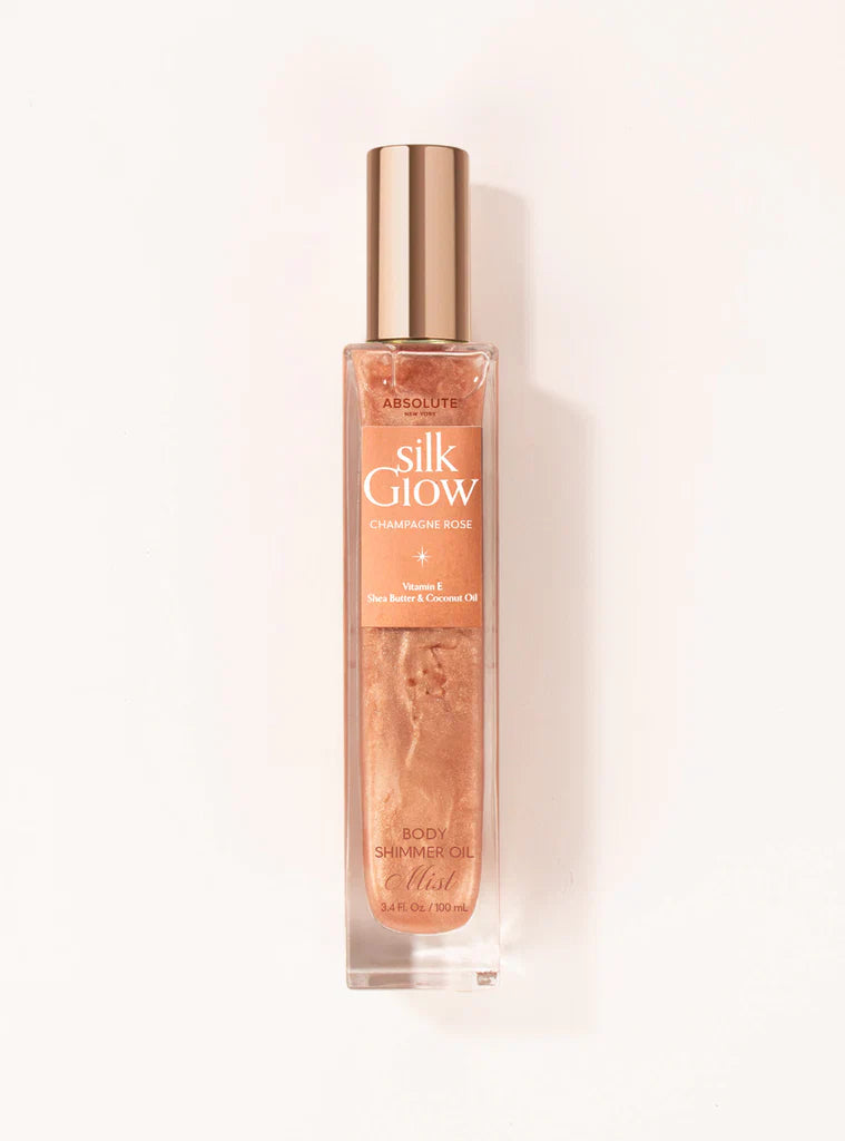 Absolute New York Silk Glow Body Shimmer Oil Mist Champagne Rose 3.4 oz SBGS11 - Elevate Styles