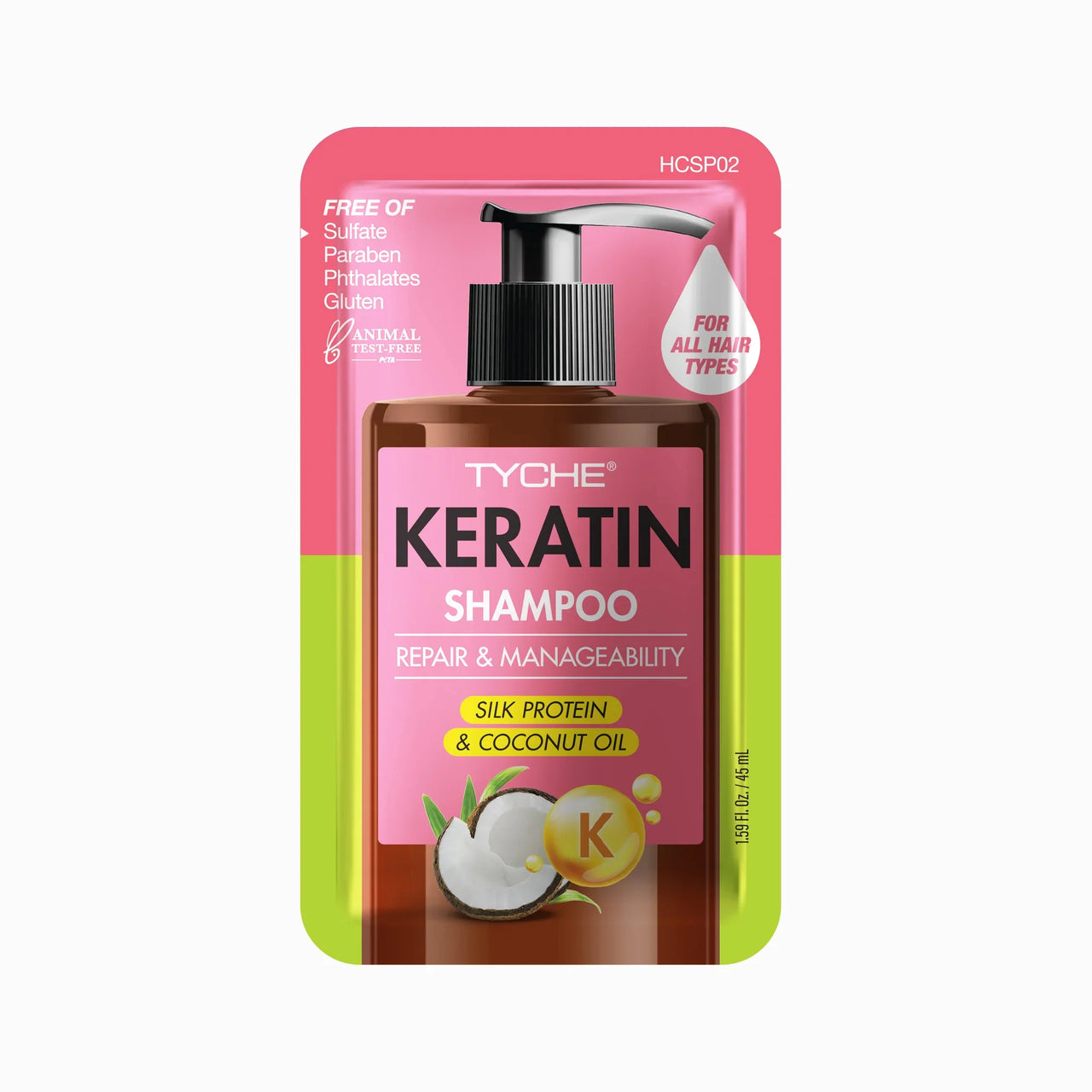 Tyche Keratin Shampoo Repair & Manageability 1.59 fl. oz.