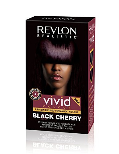 Revlon Realistic Vivid Colour - Black Cherry Protein Infused Permanent Hair Dye - Elevate Styles