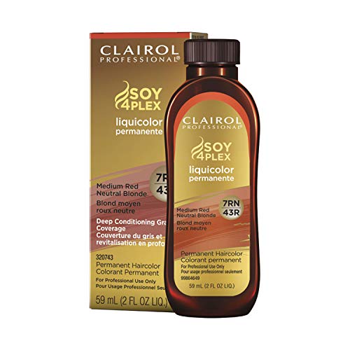 Clairol Professional Soy 4Plex Liquicolor Permanente – 7RN Medium Red Neutral Blonde – 2 oz - Elevate Styles