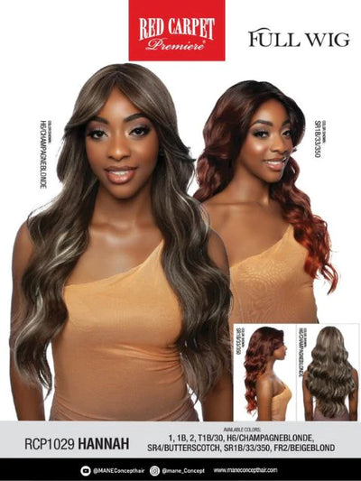 Mane Concept Red Carpet Full Wig Hannah RCP1029 - Elevate Styles
