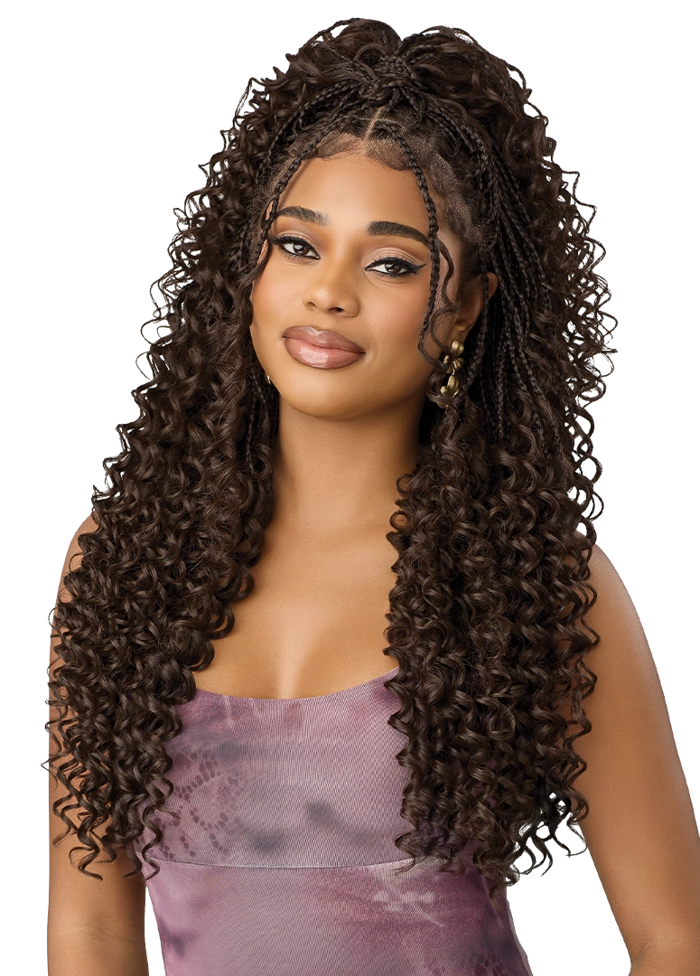 Outre Airtied 100% Fully Hand-Tied Wig Boho Passion Box Braids 24" QLHBFHBPBB24