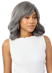 Thumbnail for Outre Wigpop Gray Glow Synthetic Full Wig Glow 5 QPOPGLO5