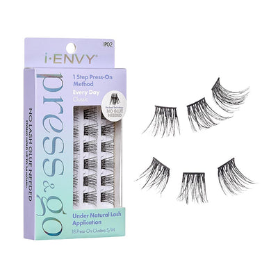 I Envy By Kiss Press & Go Press On Cluster Lashes Classic IP02 - Elevate Styles