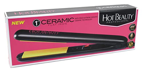 Hot Beauty Professional 1" Ceramic Flat Iron - Elevate Styles