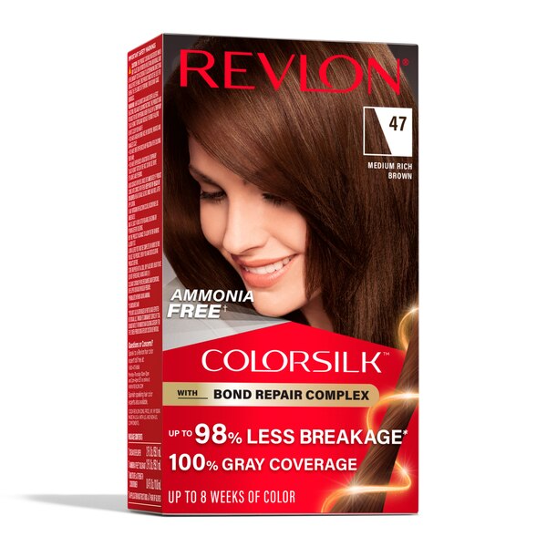 Revlon Colorsilk Permanent Hair Color 47 Medium Rich Brown - Elevate Styles
