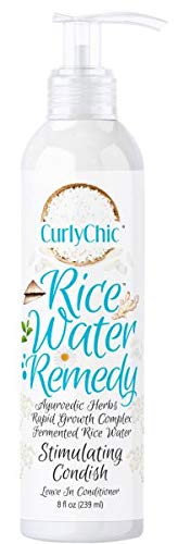 Thumbnail for CurlyChic Rice Water Remedy Stimulating Condish Leave-In Conditioner – 8 oz - Elevate Styles