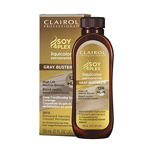Clairol Professional Soy 4Plex Liquicolor Permanente Gray Busters – 12N High Lift Neutral Blonde – 2 oz - Elevate Styles