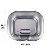 Thumbnail for Portable Inflatable Washbasin with Pillow Gray - Elevate Styles