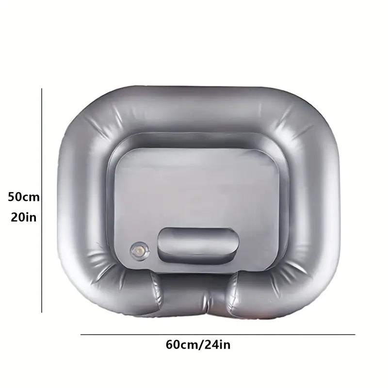 Portable Inflatable Washbasin with Pillow Gray - Elevate Styles